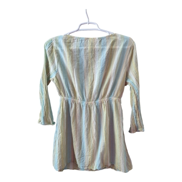 Oh Baby by Motherhood, pastel striped tunic, size Large - Picture 2 of 3
